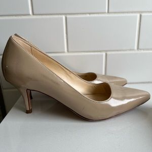 Nude patent 2” heels